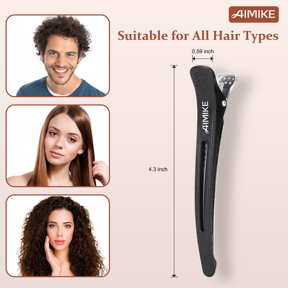 AIMIKE clip pato para seccionado de cabello con agarre estable
