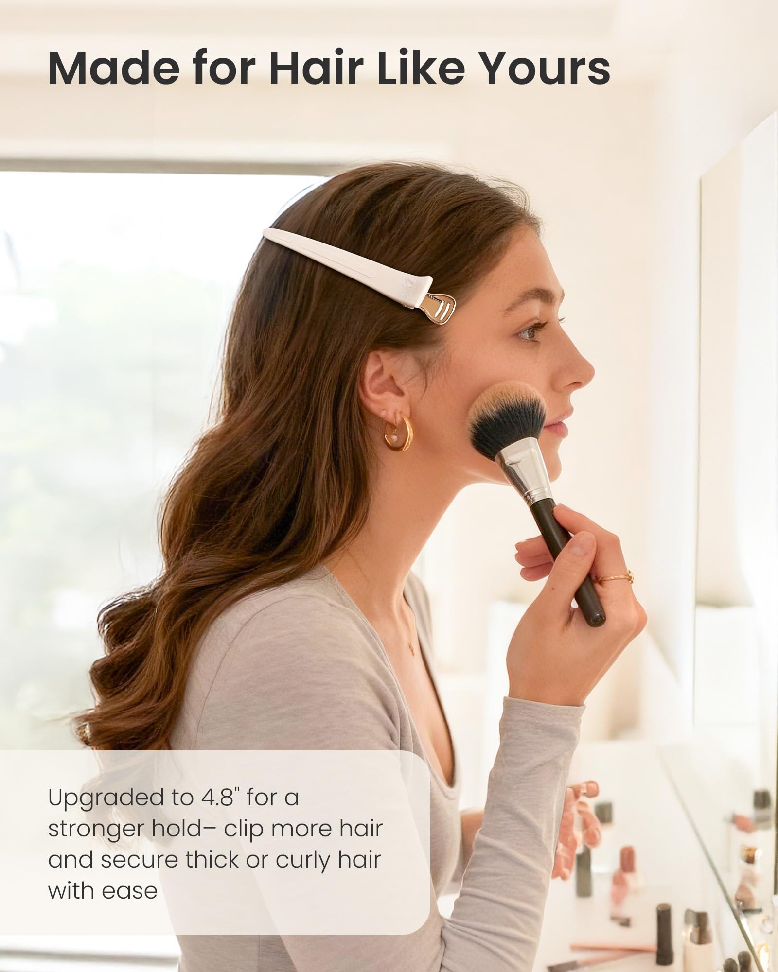 AIMIKE conjunto de 6 pinzas para secciones grandes de cabello.