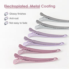 AIMIKE duck-billed clip with matte top and rust-resistant bottom for precise sectioning.