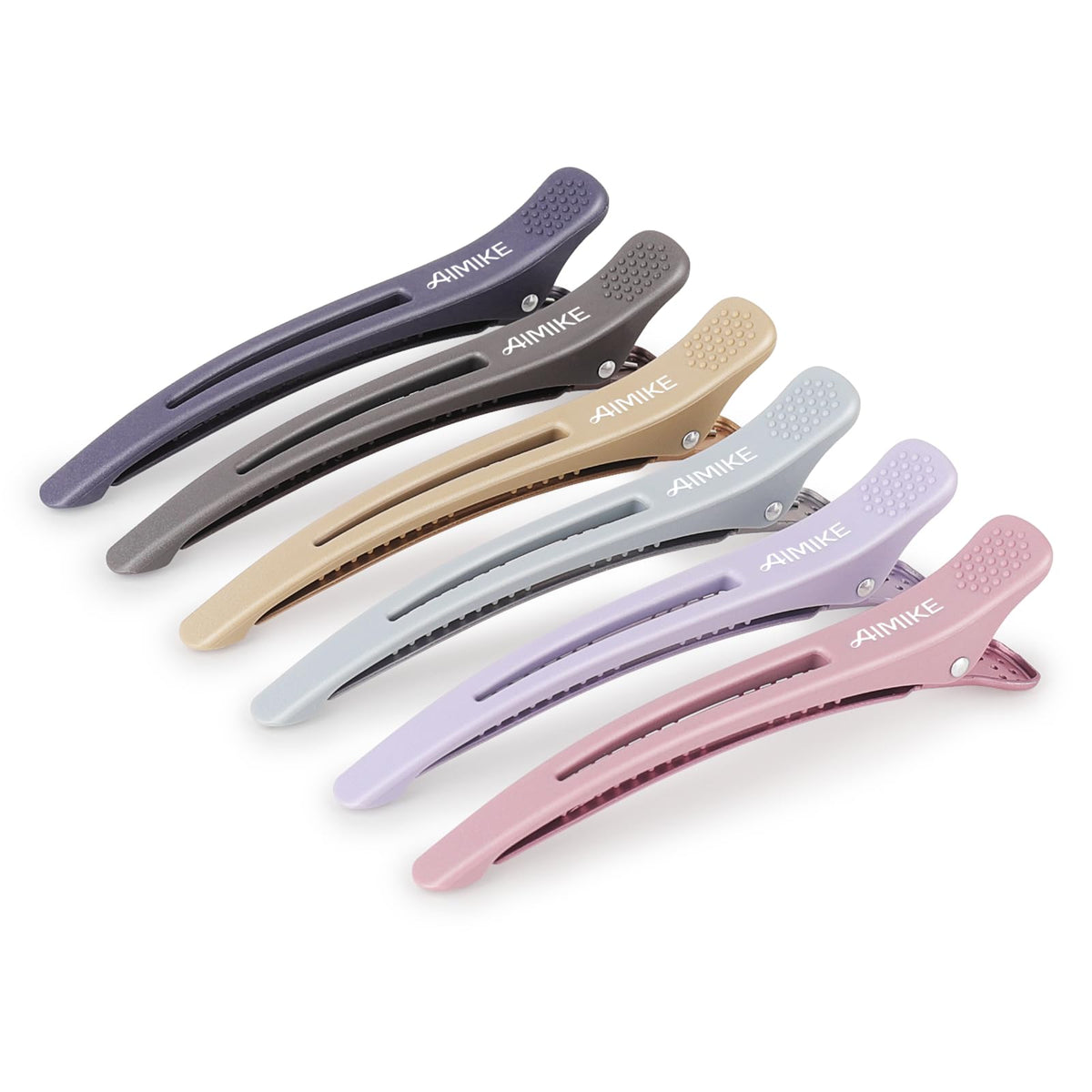 AIMIKE duck-billed hair clip no-slip; secure sectioning with comfortable grip.