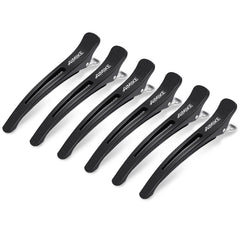 AIMIKE duck-billed hair clip with silicone band secures sections without creasing.