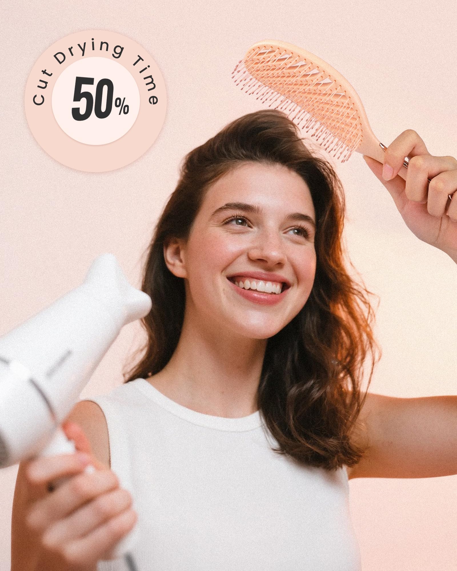 Kids-friendly AIMIKE detangler smooths tangles for a gentle morning routine.