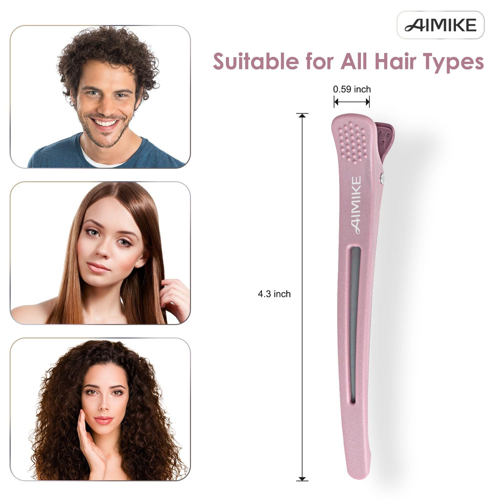 AIMIKE lightweight hair clip; anti-slip design for comfortable long wear.