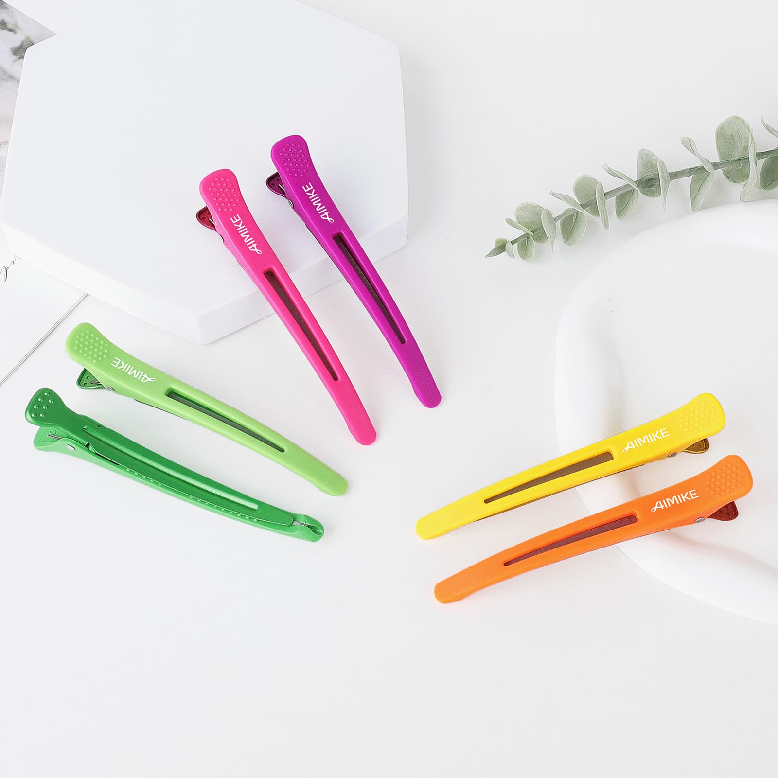 AIMIKE neon clips for salon or home use during daily routines.