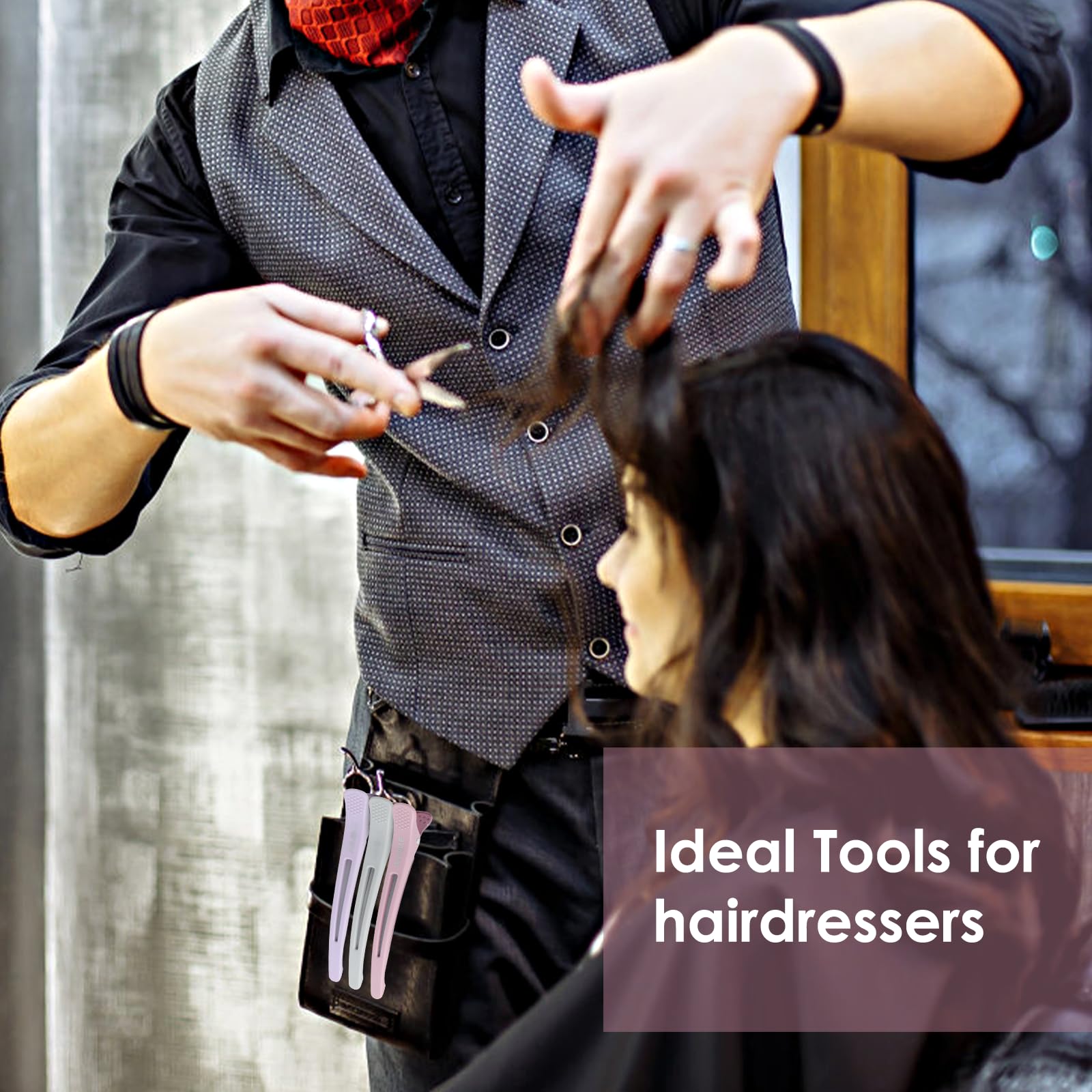 AIMIKE no-crease hair clips prevent marks during long wear.