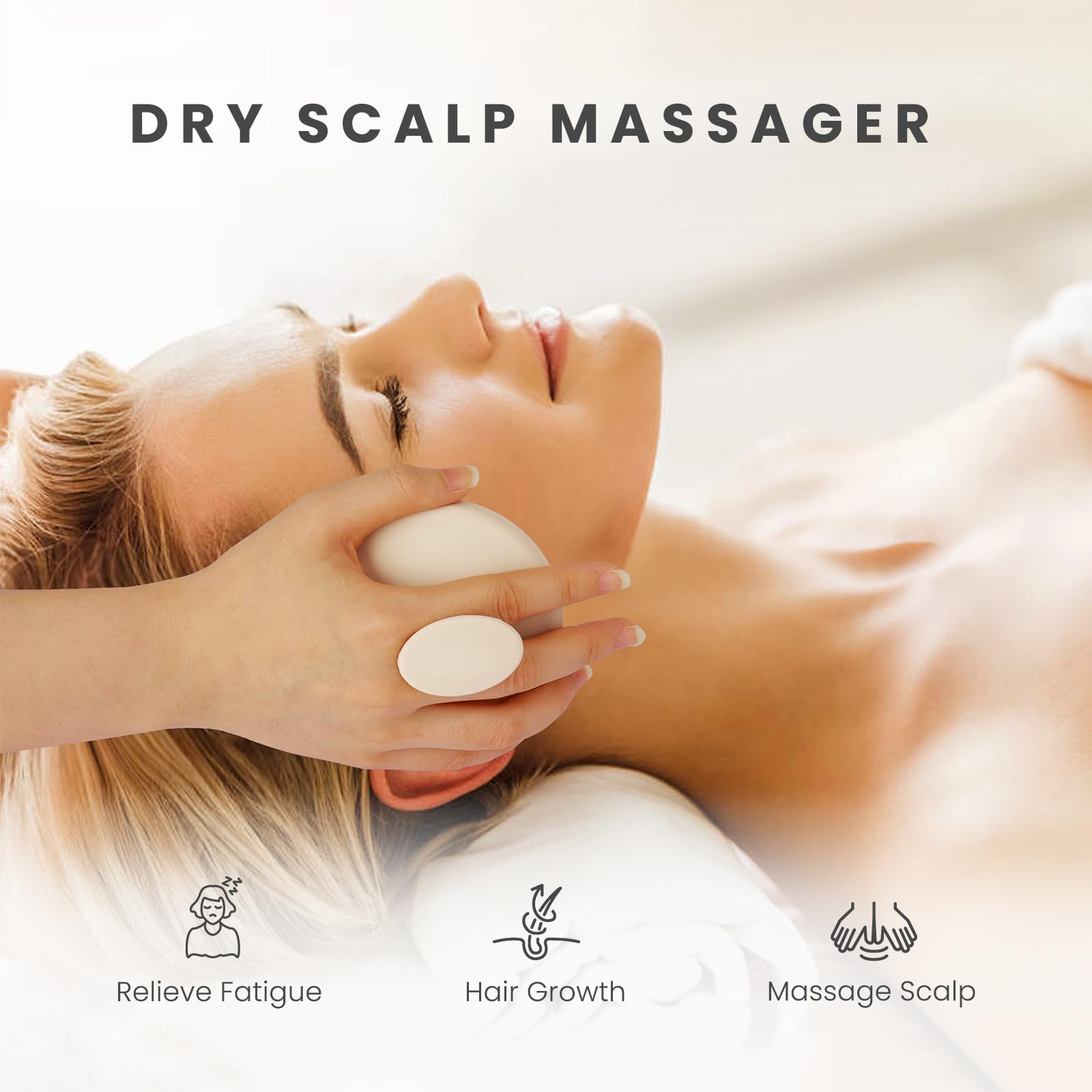 AIMIKE palm-sized massager is easy to grip for quick scalp care