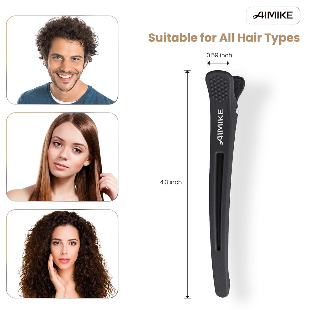 AIMIKE professional hair clip ideal for salon use and precise sectioning.