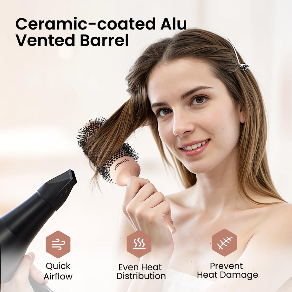 AIMIKE built-in section pin end aids precise hair separation.