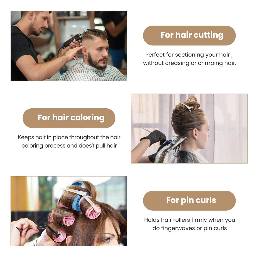 AIMIKE silicone-band hair clip demonstrates reliable non-slip grip during styling.