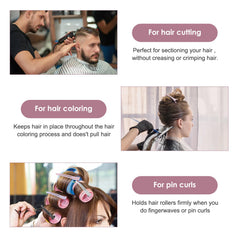 AIMIKE silicone-band no-crease clip; gentle hold without leaving hair marks.