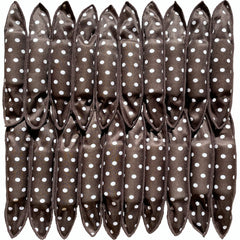 Aimin Hair 30-piece black pack of soft satin sponge rollers for gentle heatless curls.