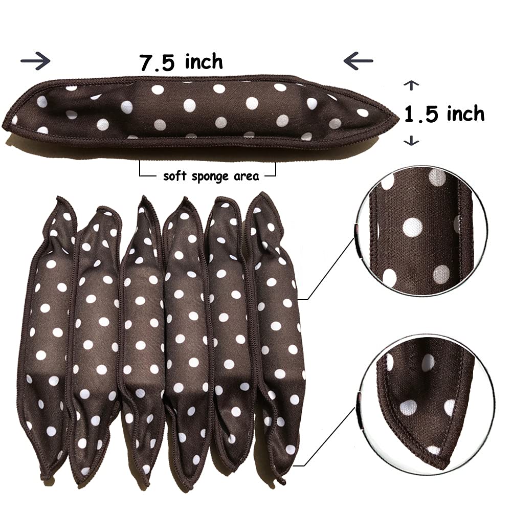 Close-up of foam texture on Aimin Hair rollers highlighting lightweight comfort for sleep curls.