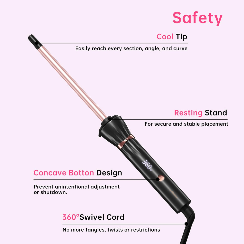 AIMSEE wand styling both short and long hair with ease.