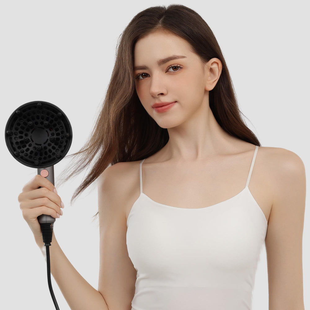 Aina 4-layer airflow filter keeps hair safe during drying.