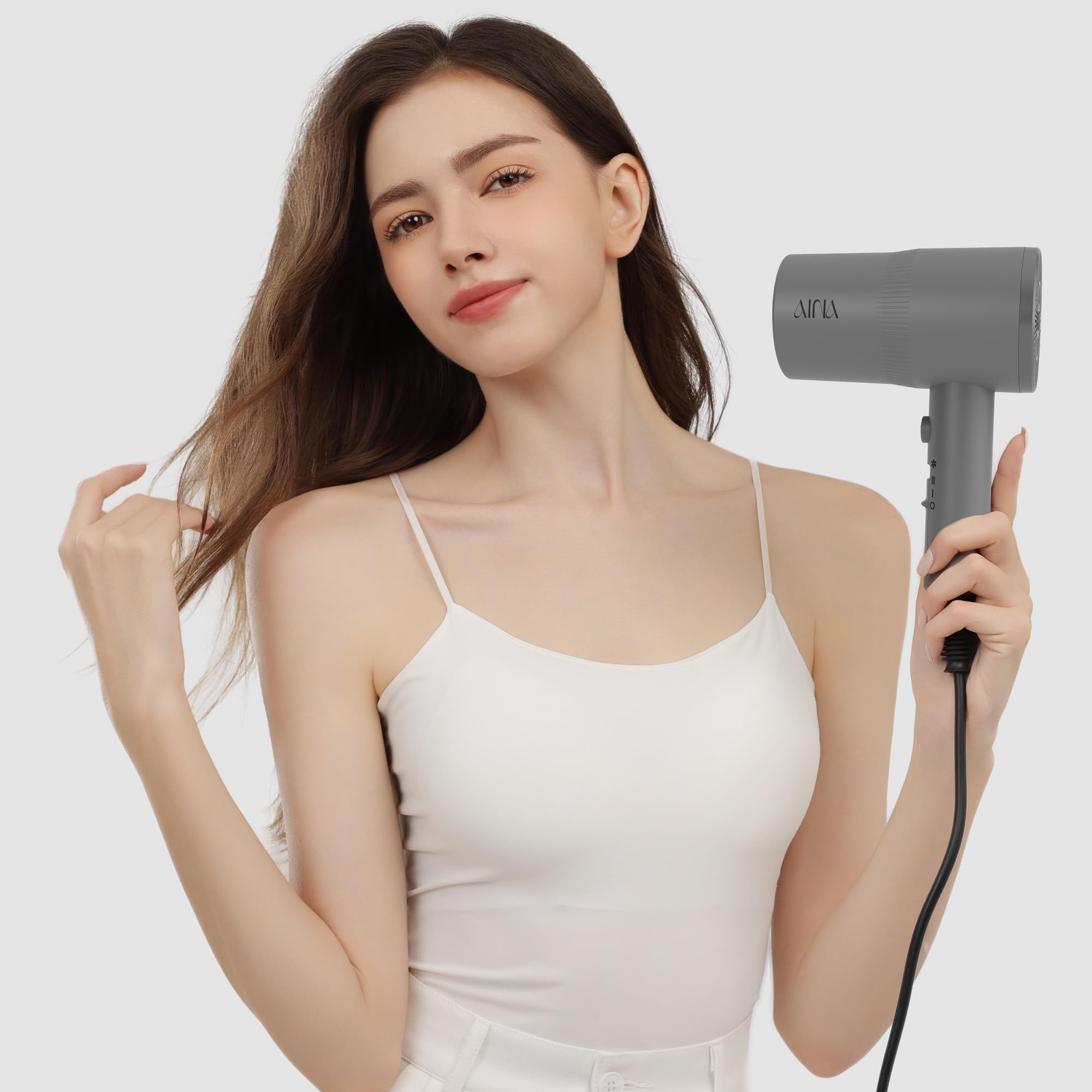 AINA hair dryer accessories set including concentrator and diffuser for versatility