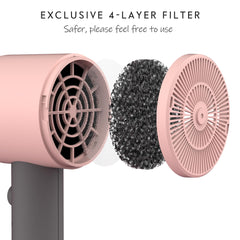 Aina Hair Dryer with ceramic coating for even heat and less frizz.