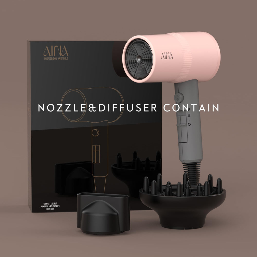 Aina concentrator nozzle highlighting targeted drying and precision.