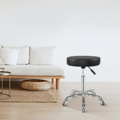 Ainilaily hydraulic adjustable stool showing height range for comfortable work