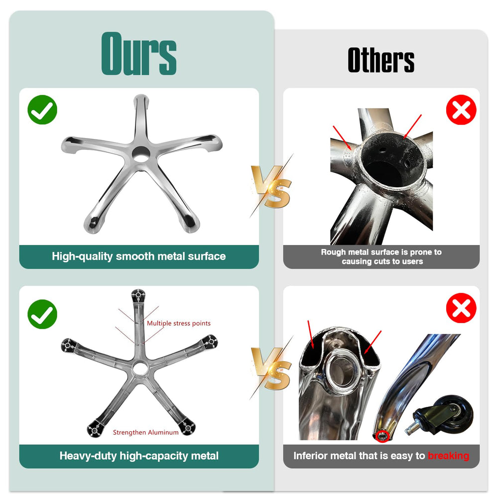 Ainilaily aluminum-base stool offers sturdy, safe support with a smooth surface.