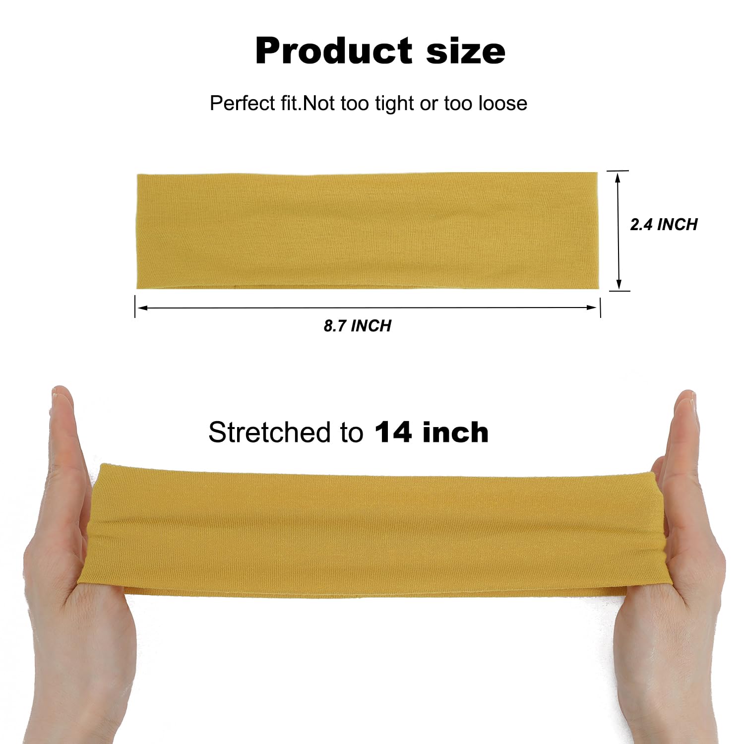 Ainitops soft elastic headbands for women offer breathable comfort during daily workouts.