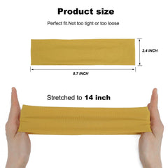 Ainitops soft elastic headbands for women offer breathable comfort during daily workouts.
