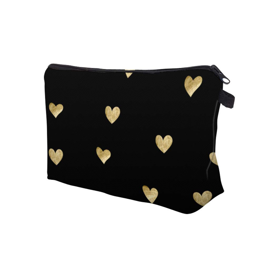 Aiphamy Compact purse size makeup pouch ideal for quick touch ups.