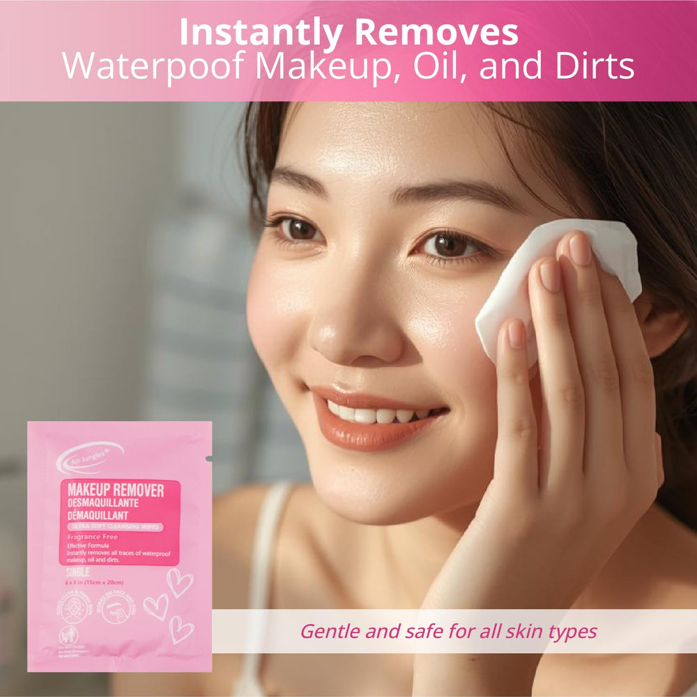 Air Jungles individually wrapped wipes for hygienic on-the-go cleansing