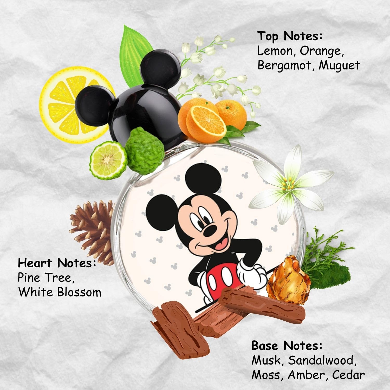 Air-Val Mickey Mouse EDT cap with easy-grip for kids.