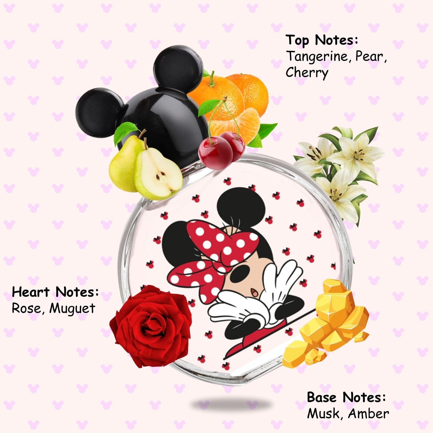 Disney licensed Minnie Mouse packaging on display, appealing to young fans.