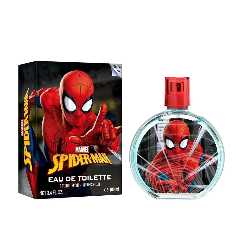 Spiderman Ultimate bottle front shows a citrus-forward scent for daily wear