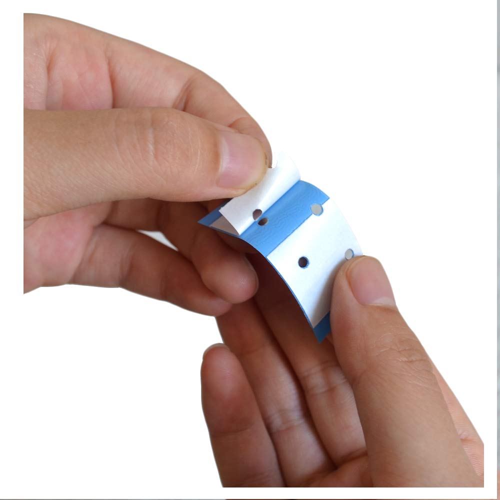 AirAO tape swatch shows waterproof and skin-safe properties.