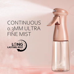 airbee continuous mister demonstrates uninterrupted spray for quick hairstyling sessions