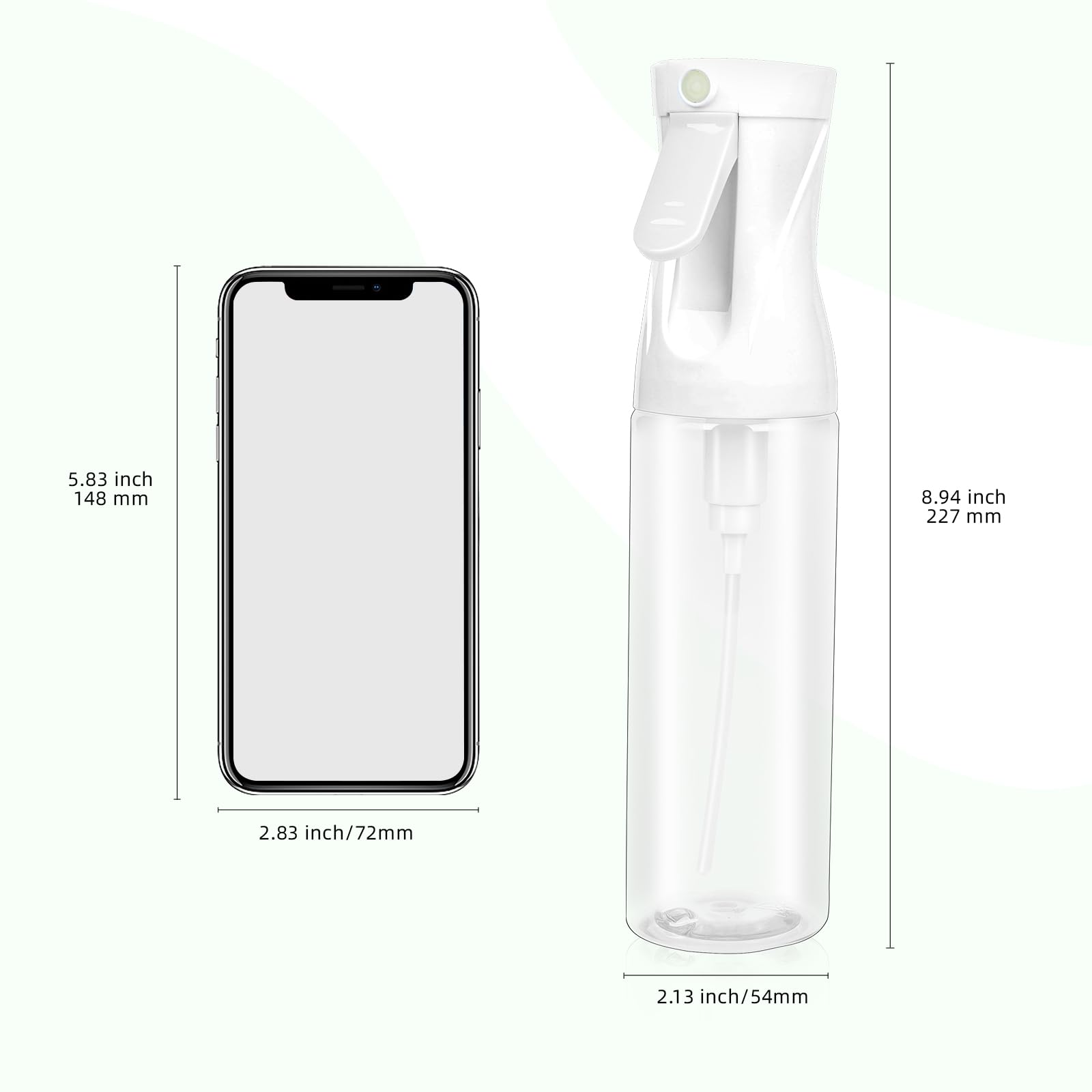 aireza 2-pack multiuse for hair care, plants, cleaning, and ironing