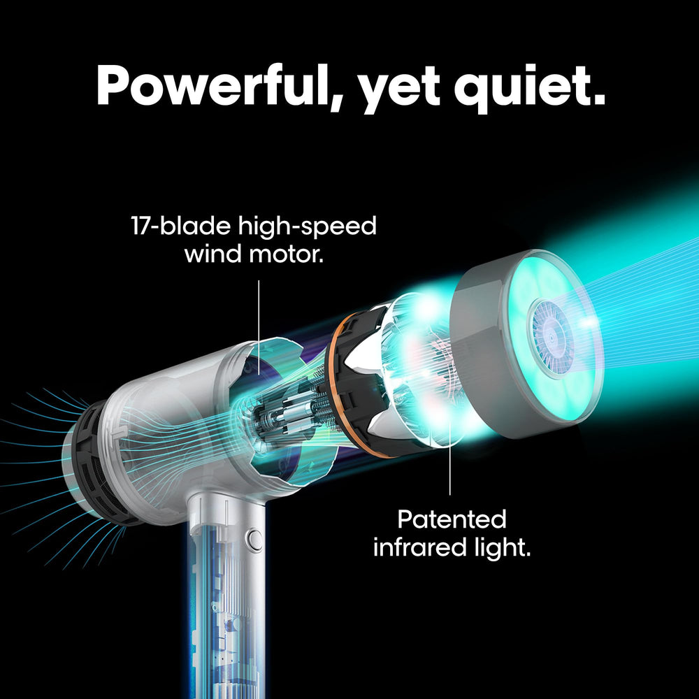 AirLight Pro diffuser attachment enhances natural curls and texture.