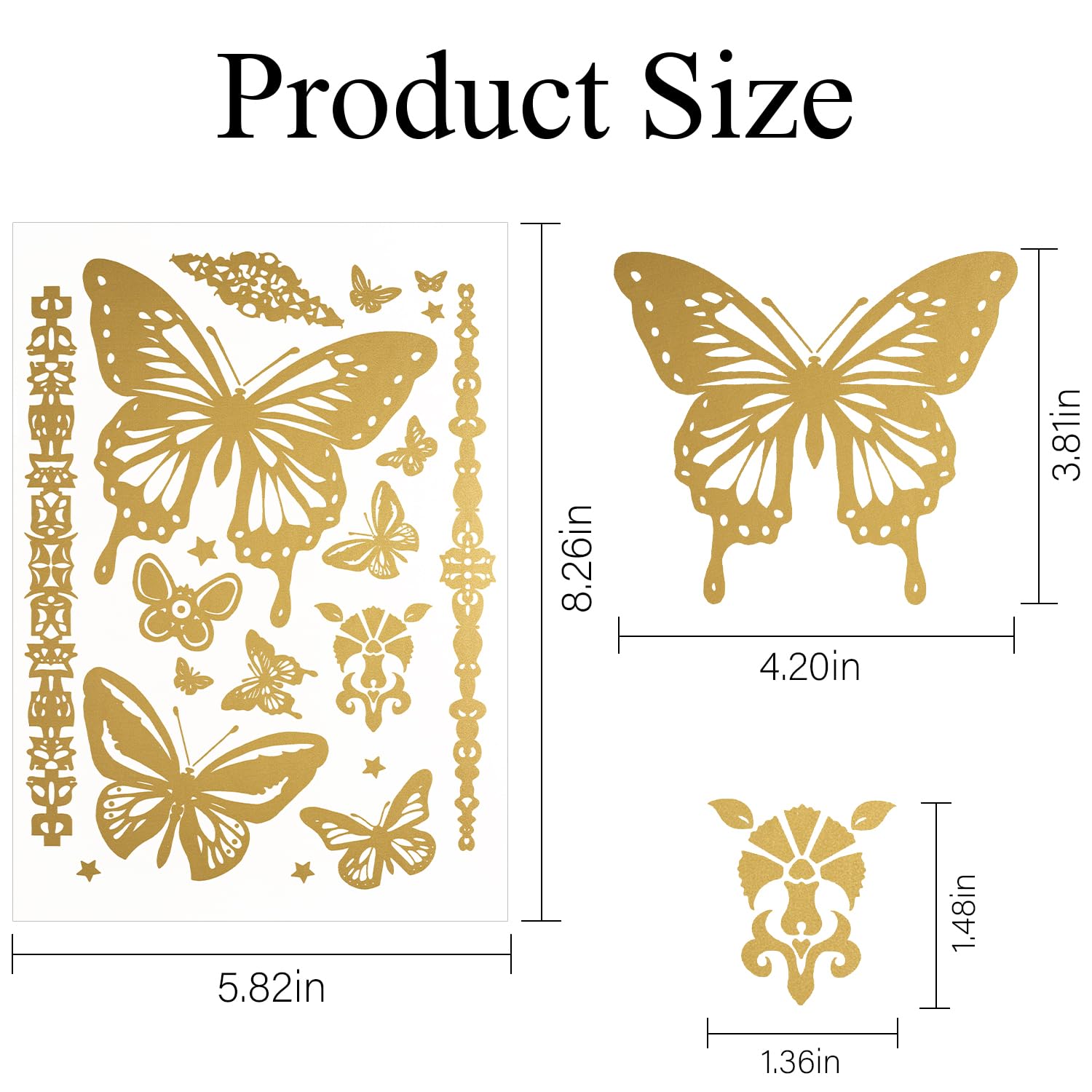 AIRNOGO gold party decor tattoos double as stylish gifts