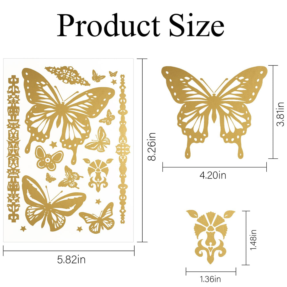 AIRNOGO gold party decor tattoos double as stylish gifts