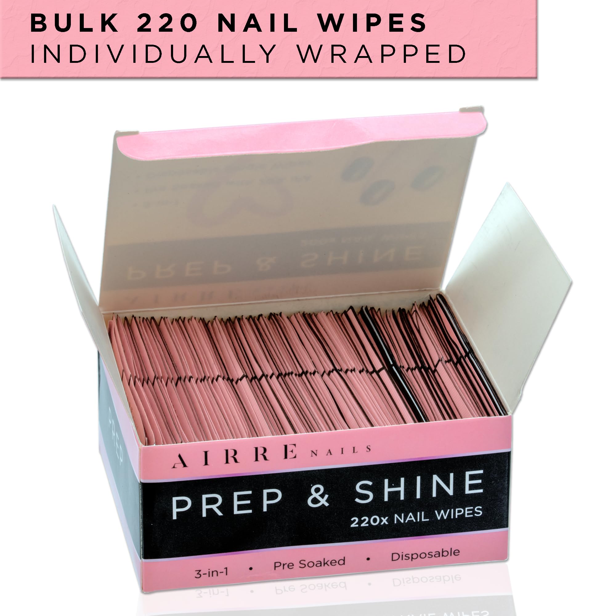 AIRRE NAILS Prep & Wipe: secado rápido y acabado limpio