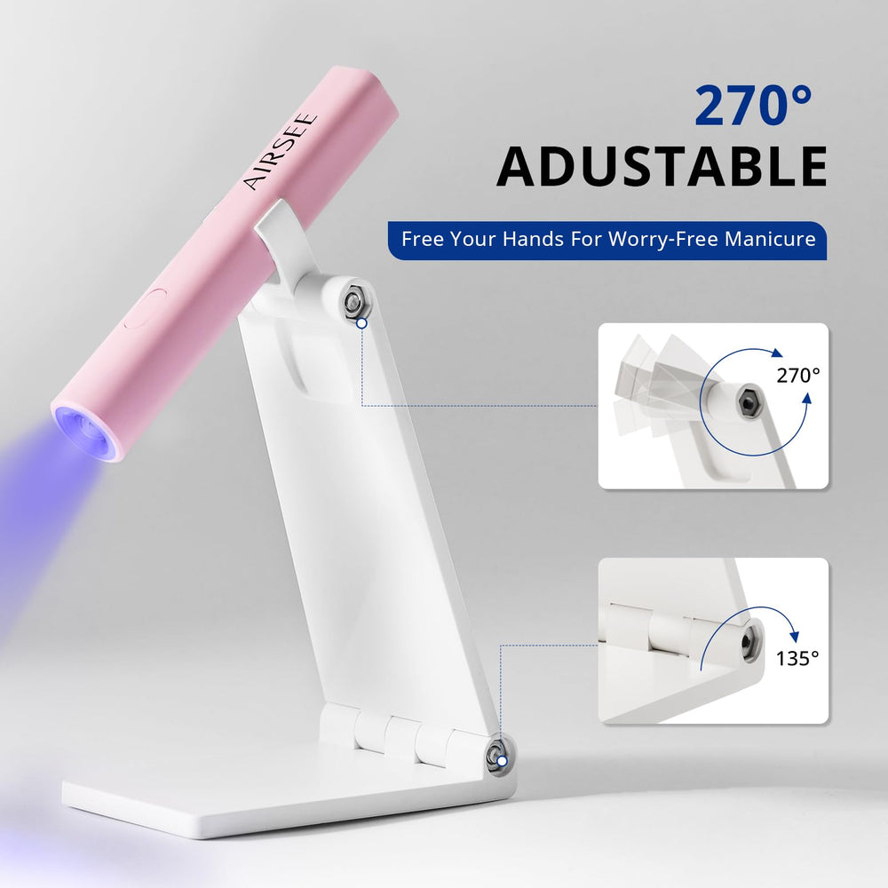 AirSEE 20/60s timer modes aid efficient base and top coats.