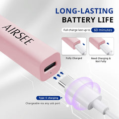 AirSEE 270-degree rotating stand supports easy, adjustable curing angles.