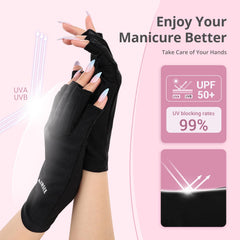 Airsee guantes UV con dedos extendidos cubren los dedos para mayor protección