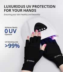 AIRSEE guantes con palma de malla ventilada para mayor transpiración