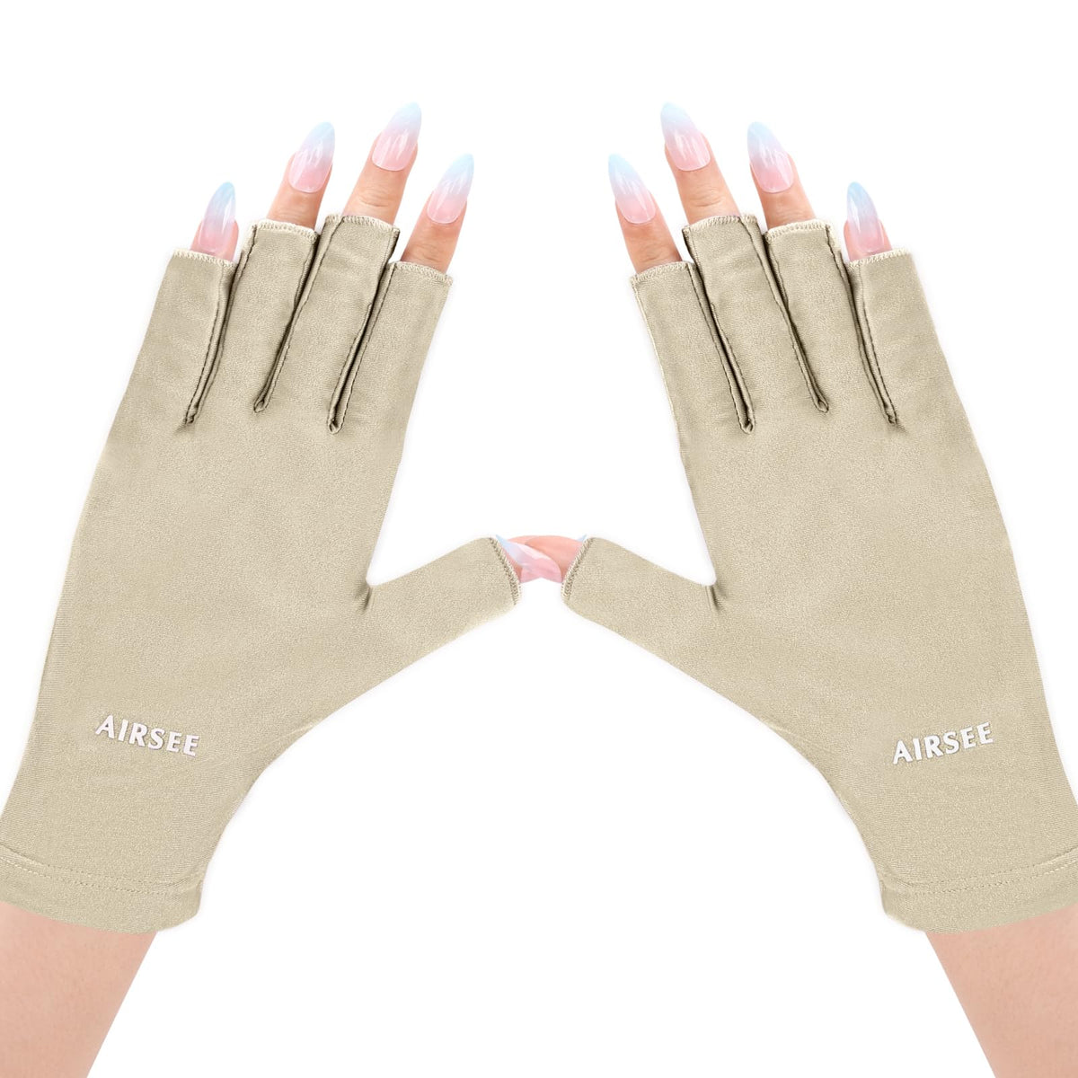 Guantes AIRSEE UV para lámpara de uñas protegen la piel durante manicuras.