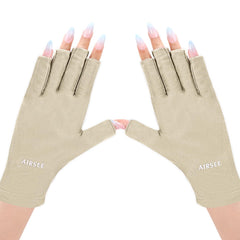 Guantes AIRSEE UV para lámpara de uñas protegen la piel durante manicuras.