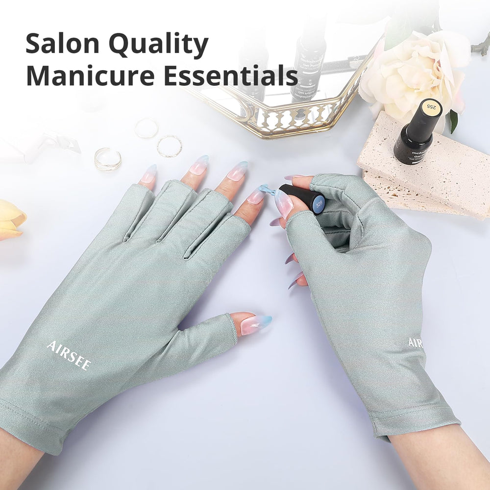 AIRSEE guantes UV ideales para manicuras y actividades al aire libre.