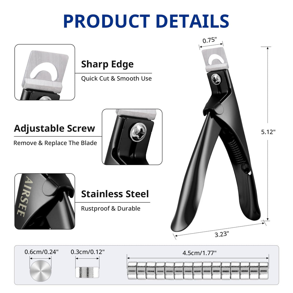 AIRSEE magnet sizers close-up enabling quick length uniformity