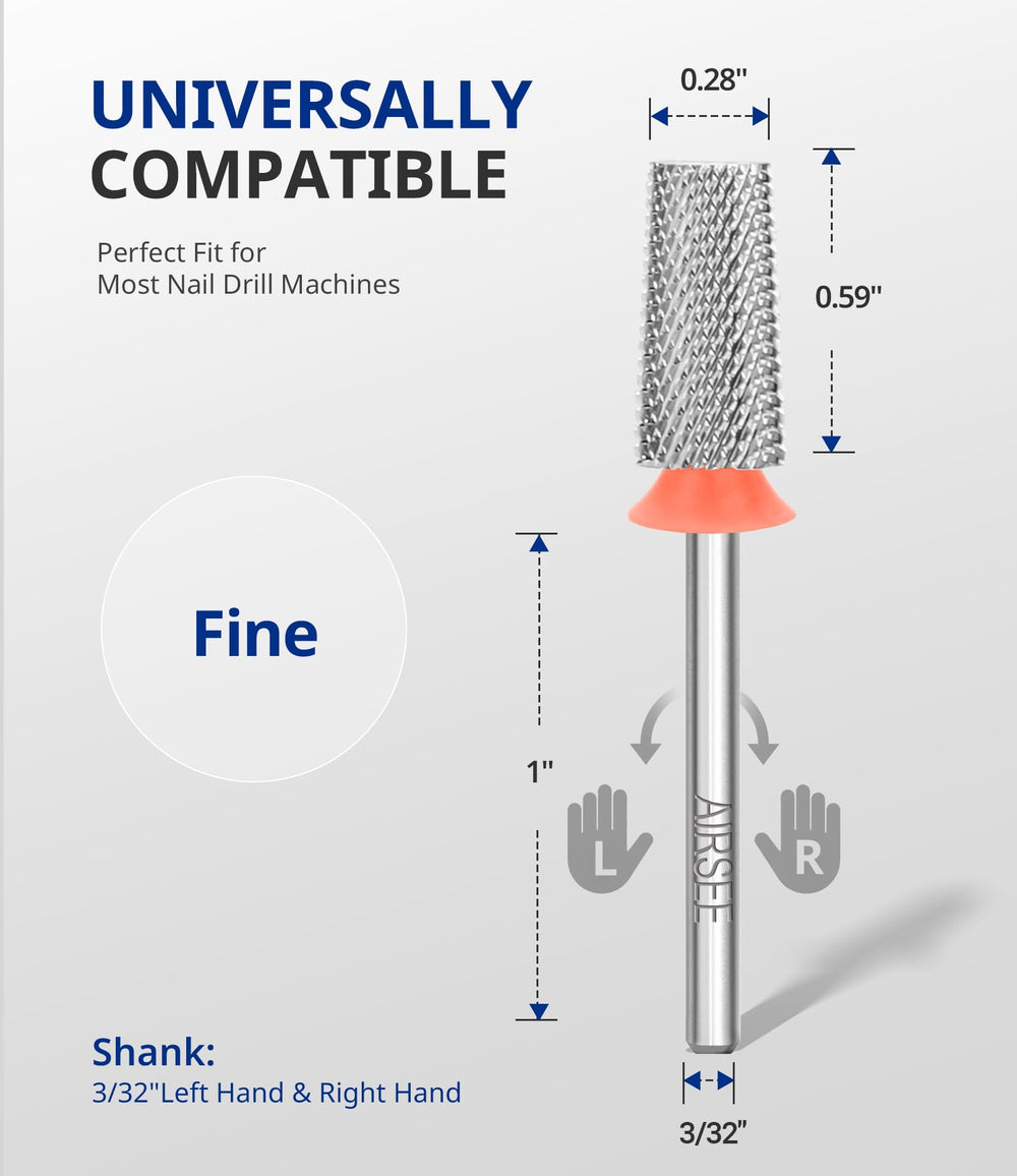 AirSee two-way rotation drill bit for left- and right-handed techs