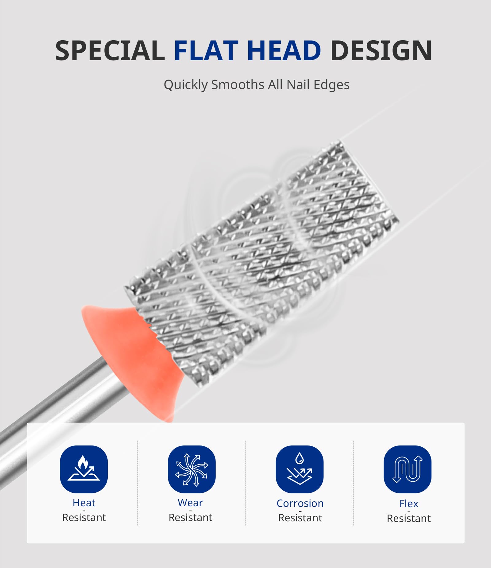 AirSee 3/32 shank drill bit compatible with common e-files