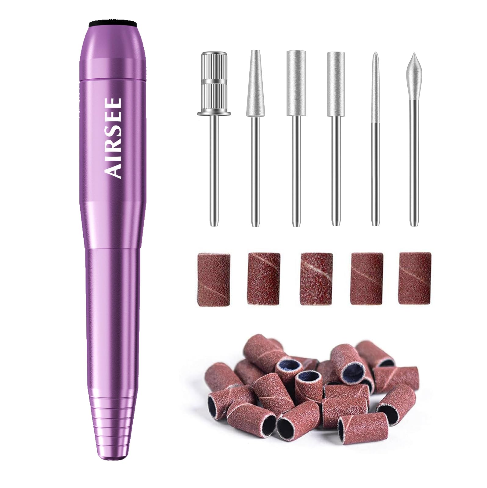 AirSEE nail drill pen front view for precise shaping