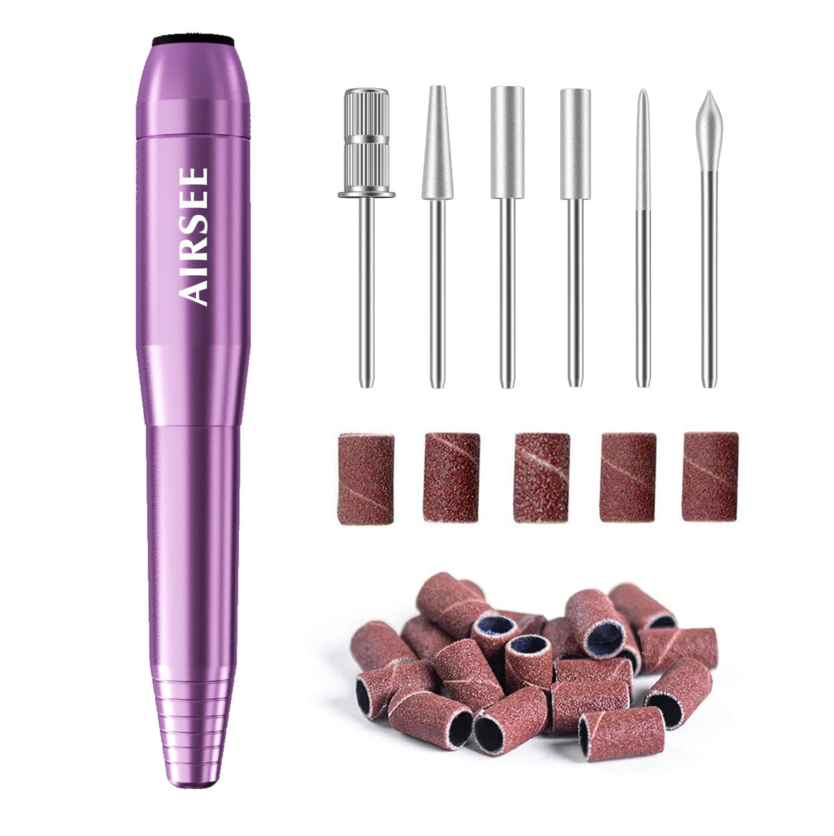 AirSEE nail drill pen front view for precise shaping