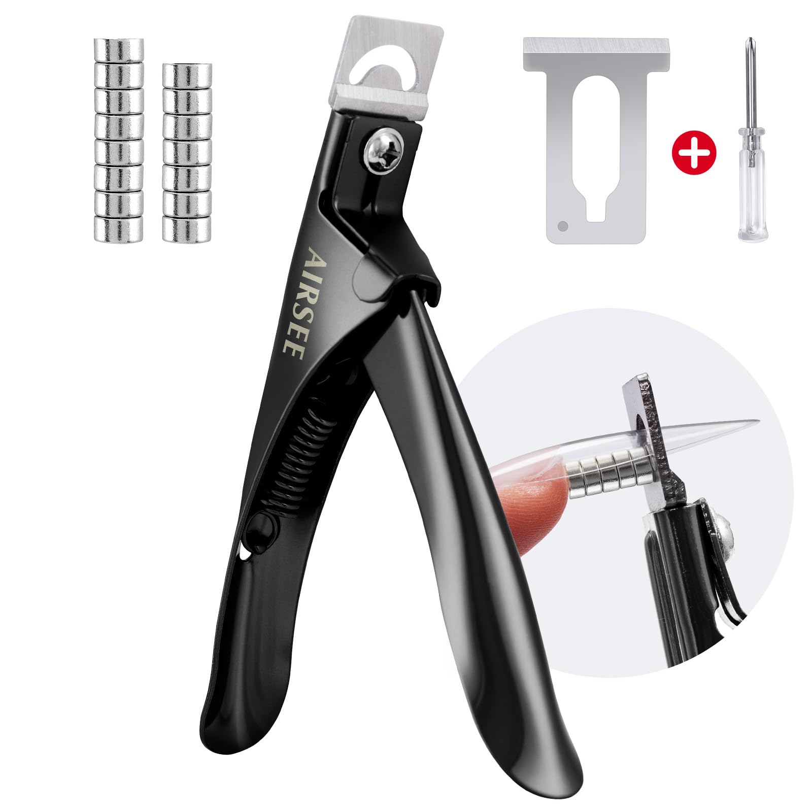 AIRSEE professional acrylic nail clipper for precise trimming